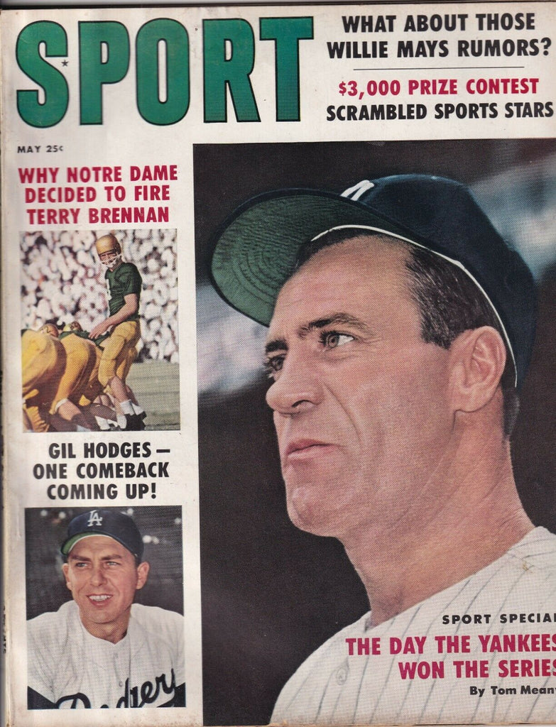 Sport Magazine Terry Brennan Gil Hodges May 1959 NO ML 080519nonr