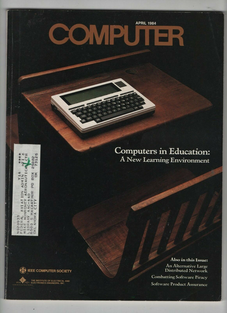 IEEE Computer FAA Mag Computers In Education April 1984 040520nonrh