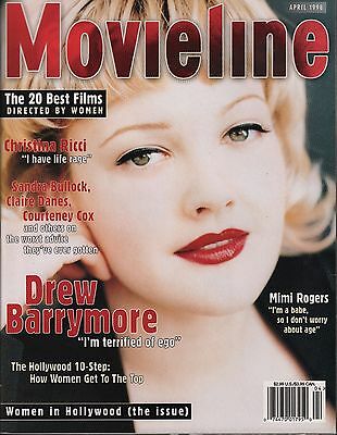 Movieline April 1998 Drew Barrymore, Christina Ricci EX 112715DBE