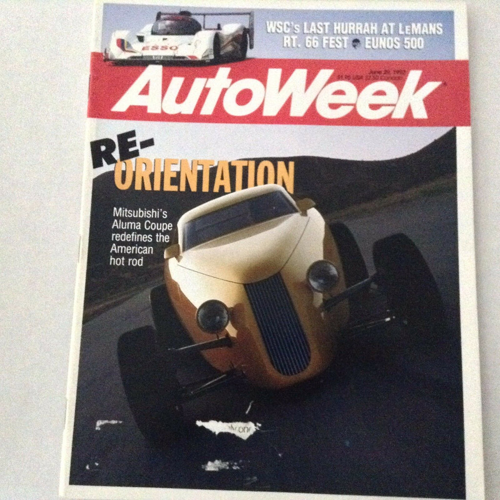 AutoWeek Magazine Mitsubishi Aluma Coupe June 29, 1992 061417nonrh2