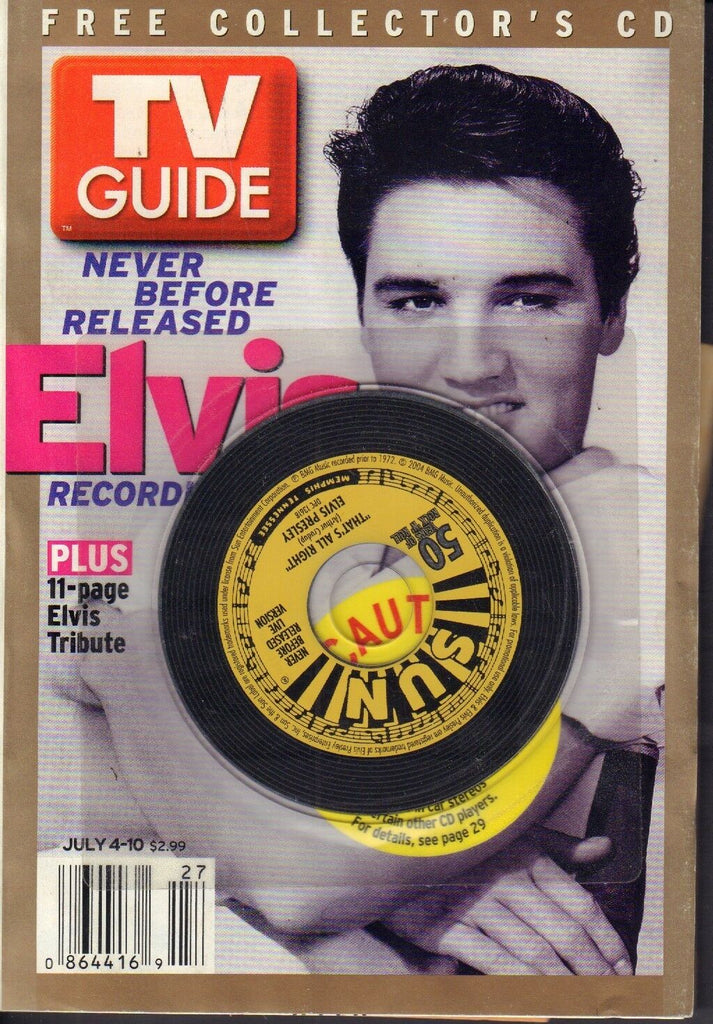 TV Guide Magazine July 4-10 2004 Elvis Presley Sun Record 090117nonjhe
