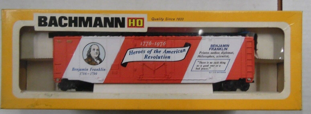 51' Box Car Benjamin Franklin Bachmann HO Scale Train 010118DBTr