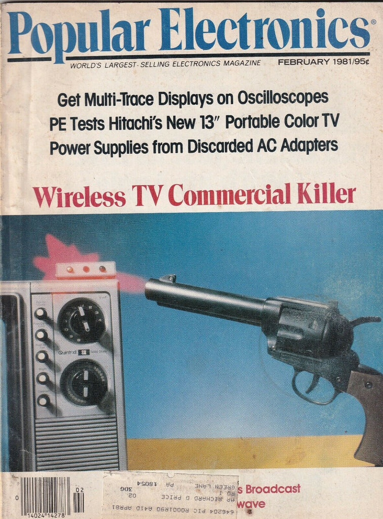 Popular Electronics Mag Wireless TV Commercial Killer February 1981 102219nonr