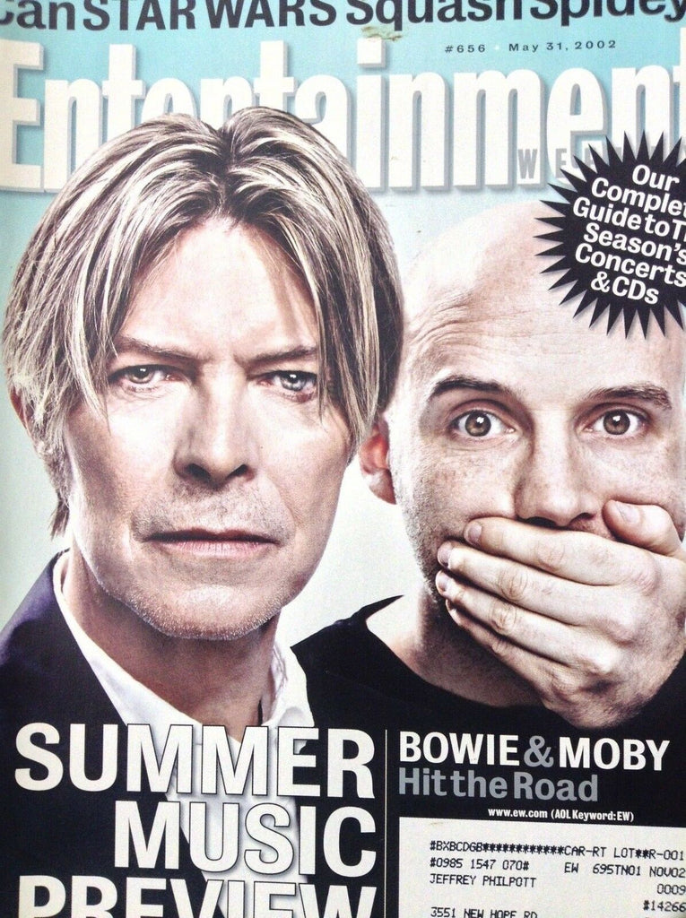 Entertainment Weekly Magazine David Bowie & Moby May 31, 2002 120618nonrh