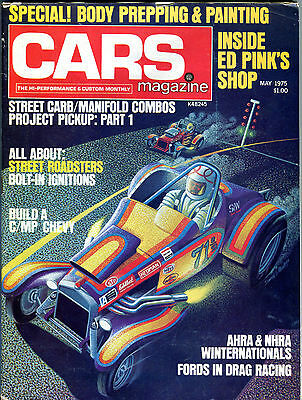 Cars Magazine May 1975 Ed Pink Body Prepping & Painting EX 020416jhe