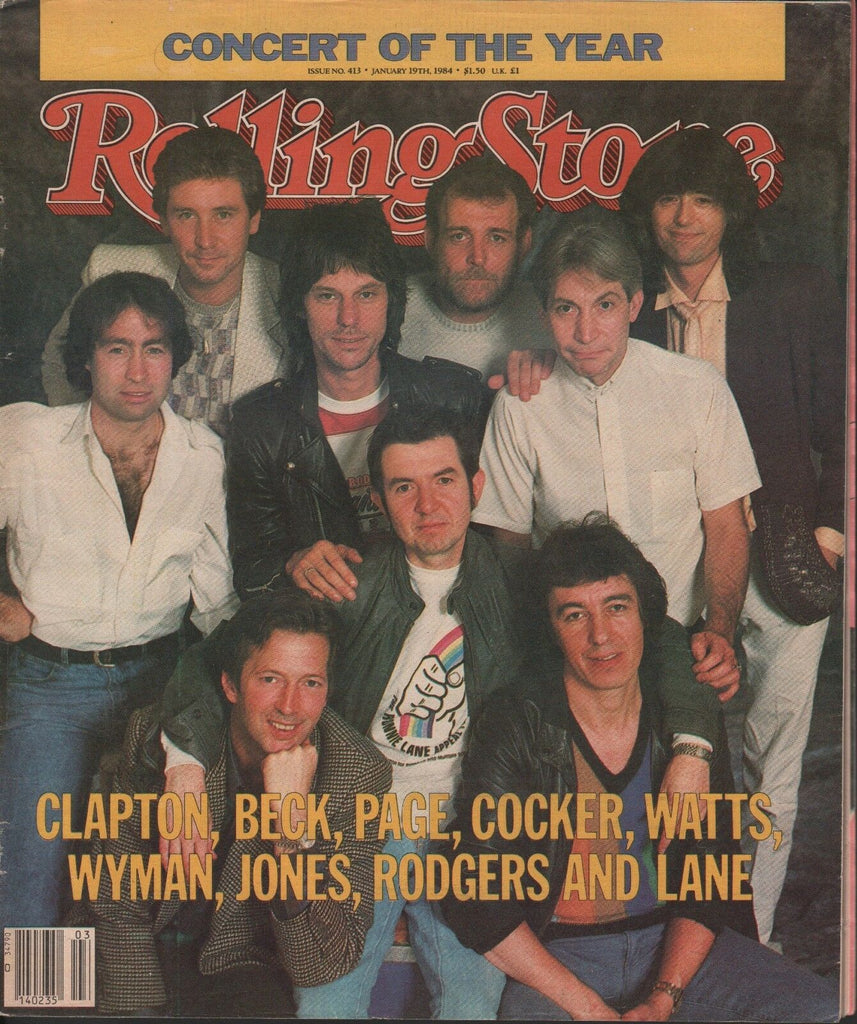 Rolling Stone January 19 1984 Clapton Beck Page Cocker Watts Wyman 042618DBE