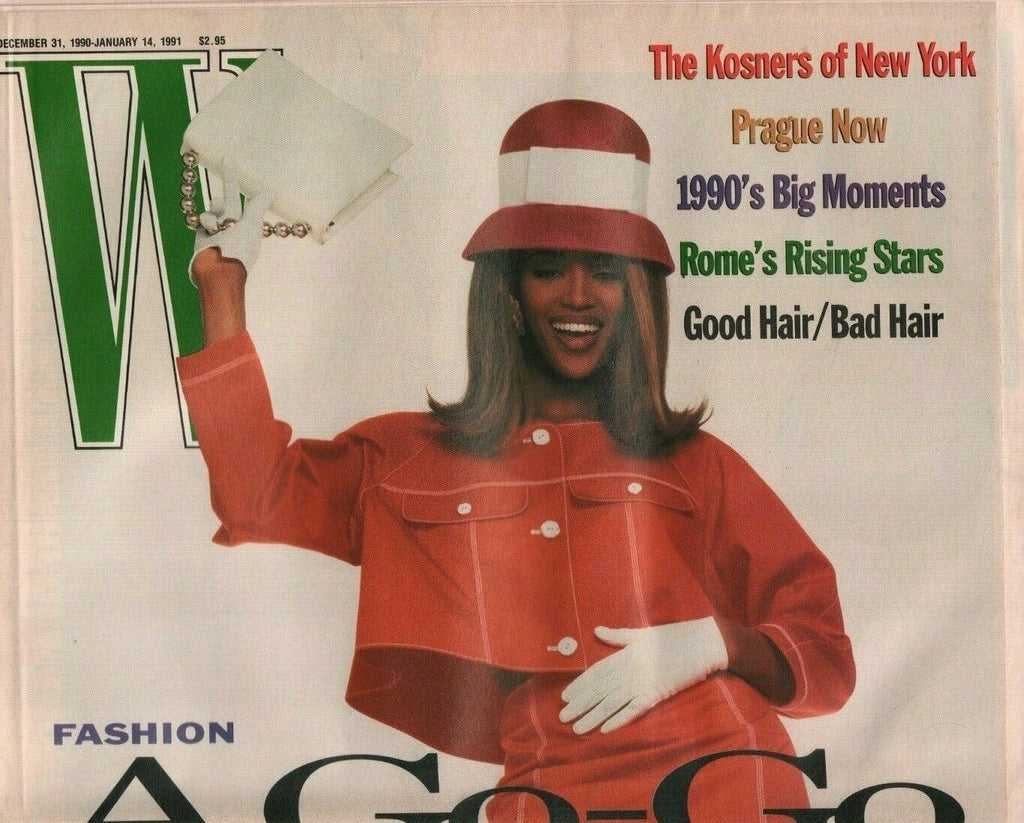 W December 31 1990 January 14 1991 Naomi Campbell Francesco Scavullo 080519DBE