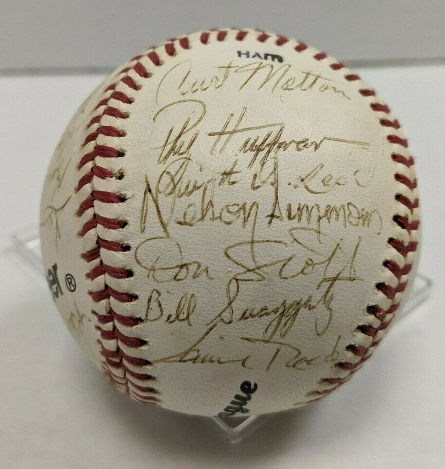Baltimore Orioles Team Ball 27 Signatures John Hart Eric Bell wCOA 012420DBT