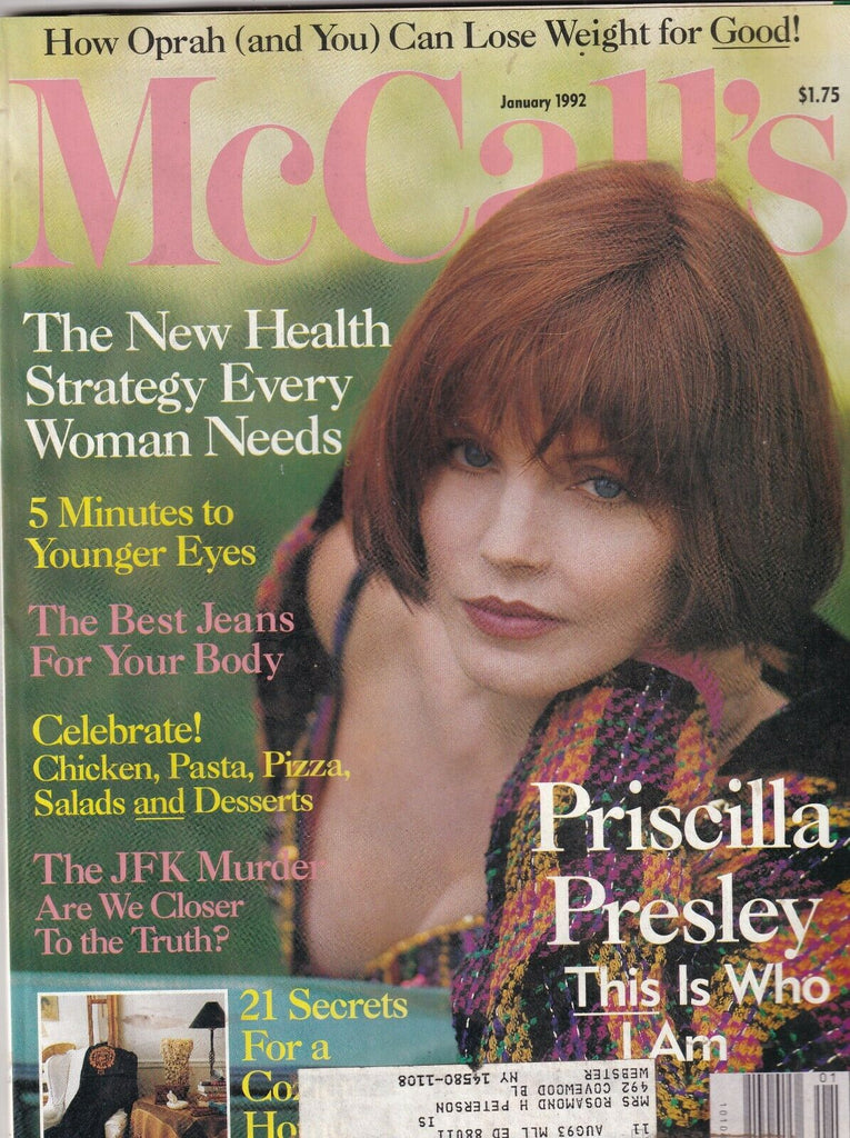 McCall's Mag Priscilla Presley The JFK Murder January 1992 092819nonr