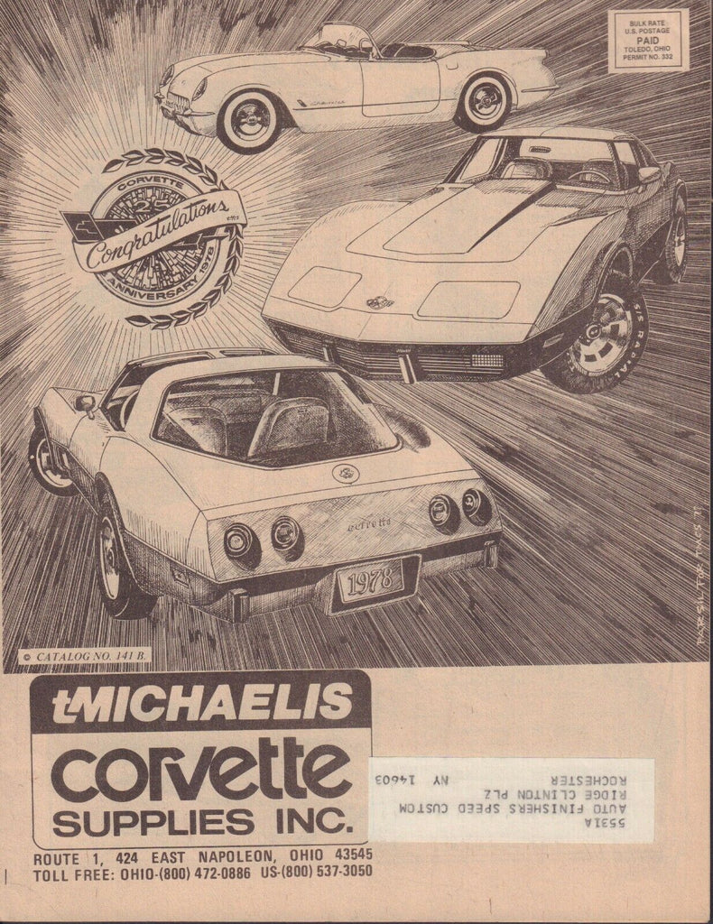 Corvette Supplies Inc, Catalog No. 141 B w/ML 080817nonDBE