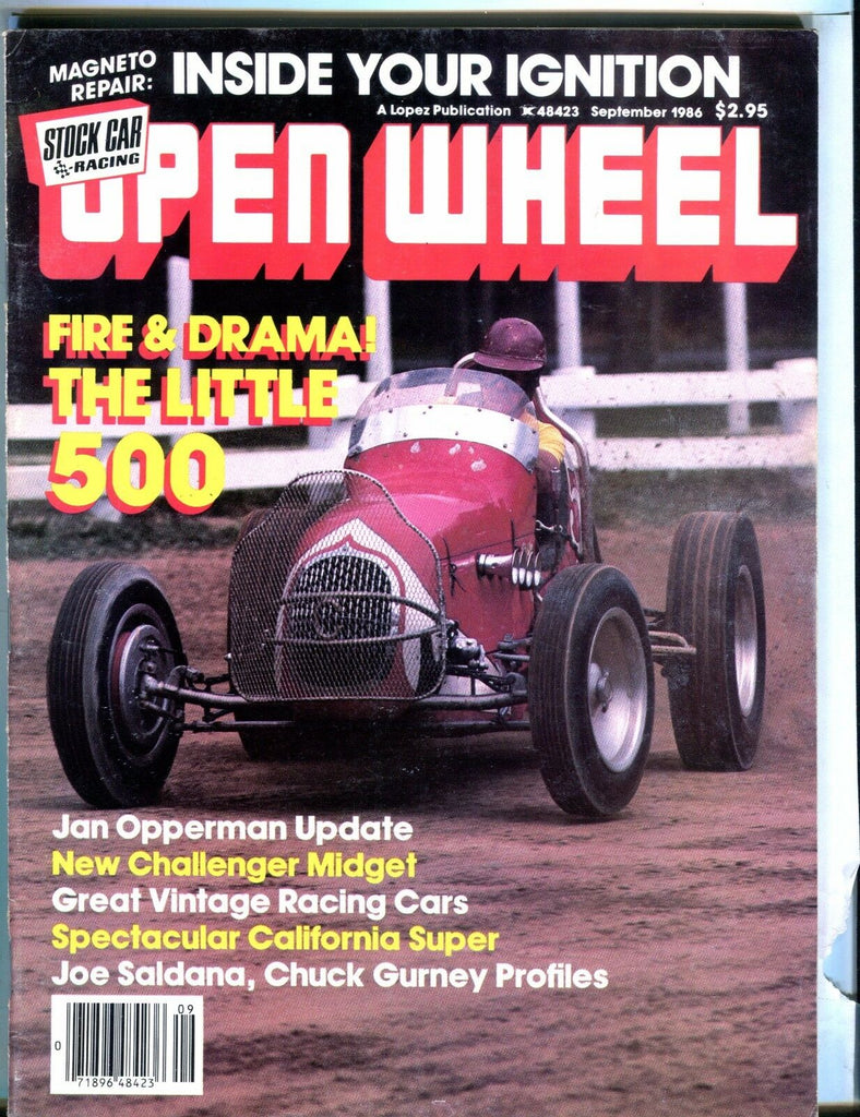 Open Wheel Magazine September 1986 Jan Opperman EX No ML 040417nonjhe