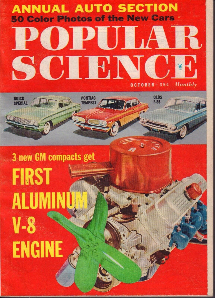 Popular Science Magazine October 1960 Aluminum V-8 Engine EX 081817nonjhe