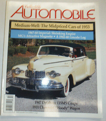 Collectible Automobile Magazine Lincoln Log Magnette October 2002 030615R2