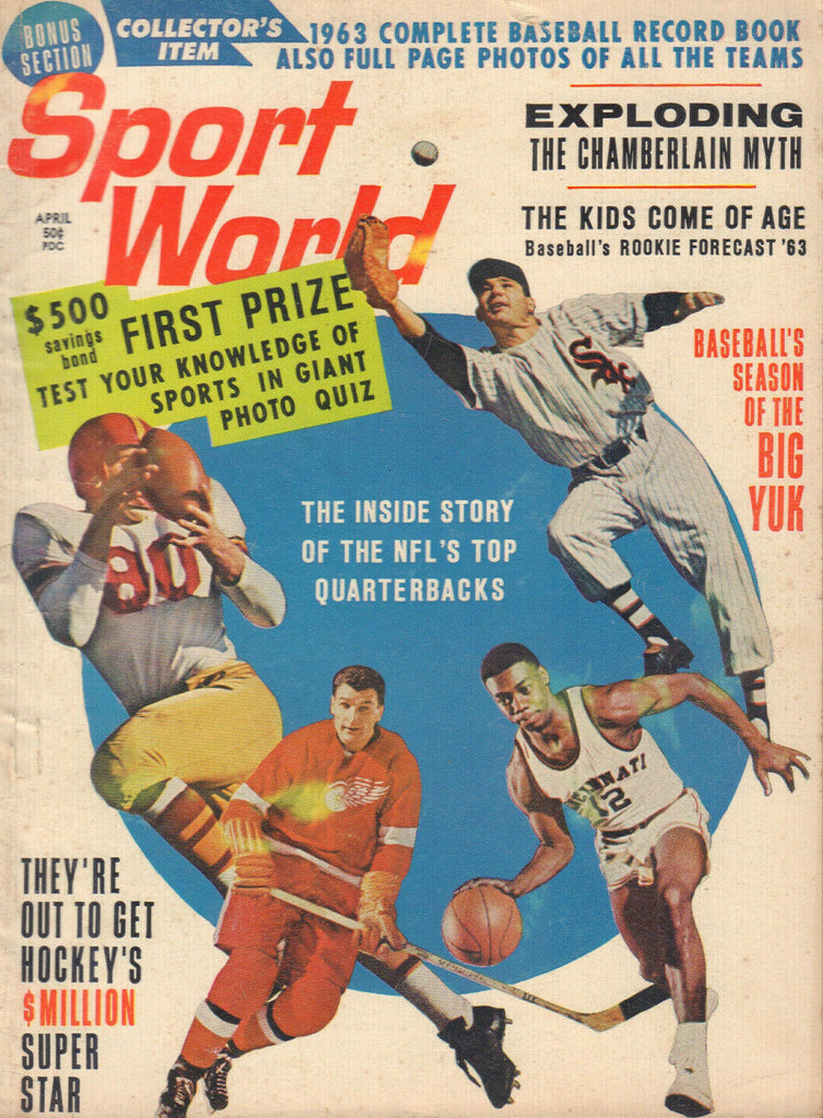 Sport World April 1963 Willie Mays Jose Pagan Leo Durocher 042320DBE