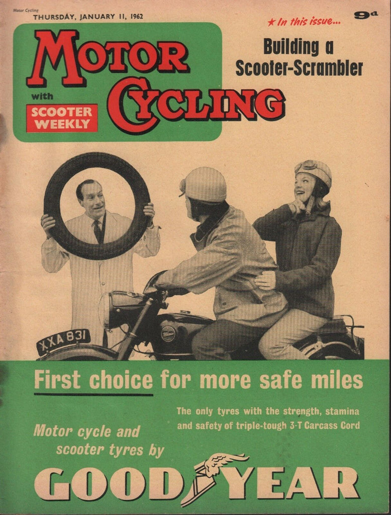 Motor Cycling January 11 1962 Goodyear, Building A Scooter Scrambler 071717DBE
