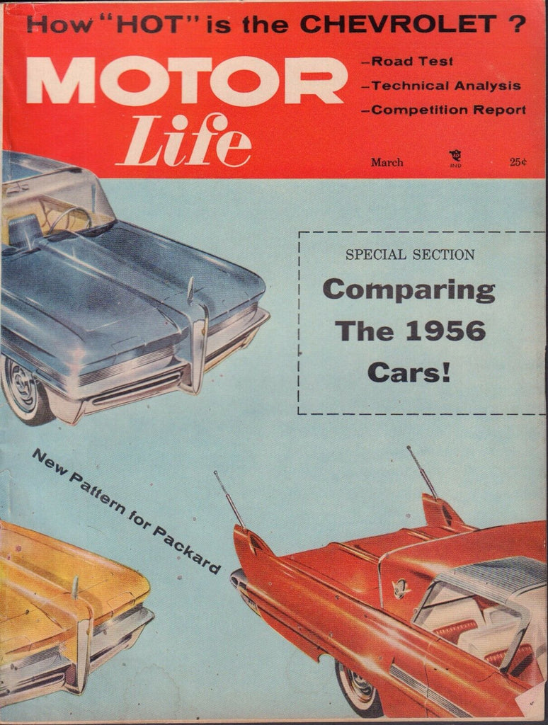 Motor Life March 1956 GM Firebird 2, Ascot T 052417nonDBE