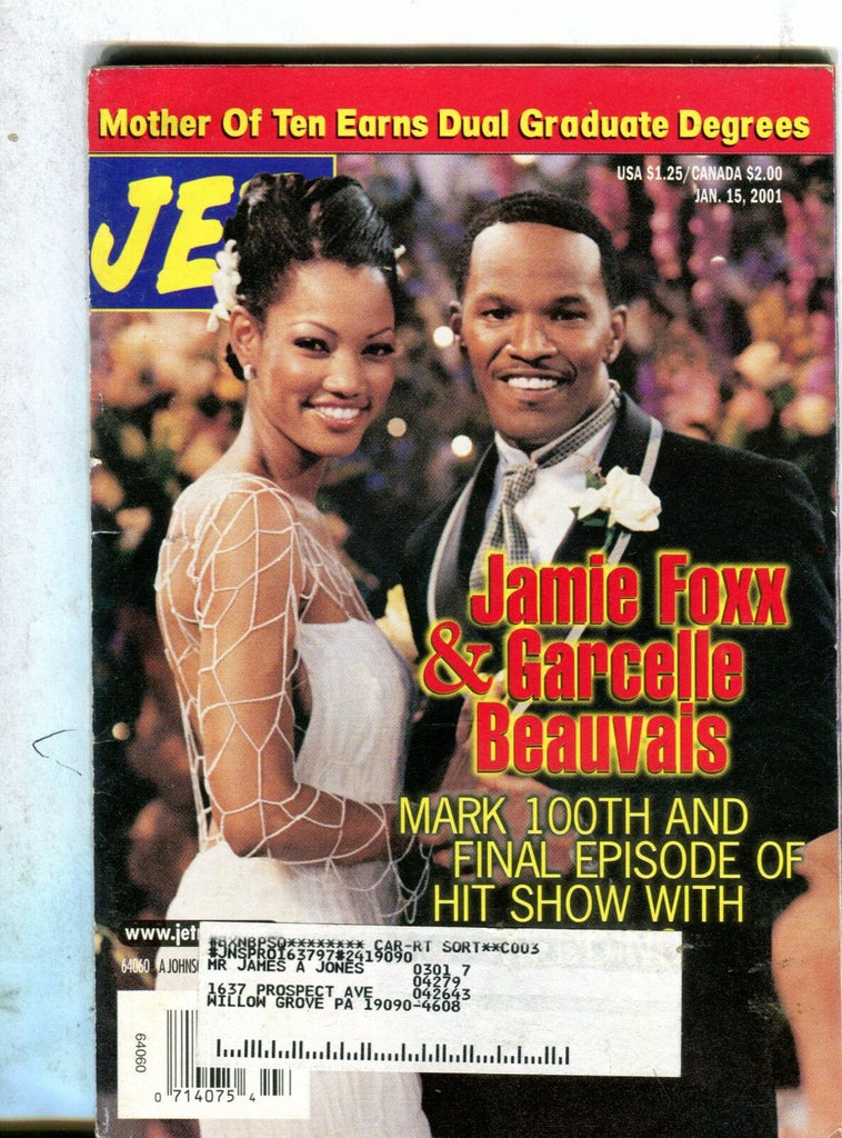 Jet Magazine January 15 2001 Jamie Foxx Garcelle Beauvais 071117nonjhe