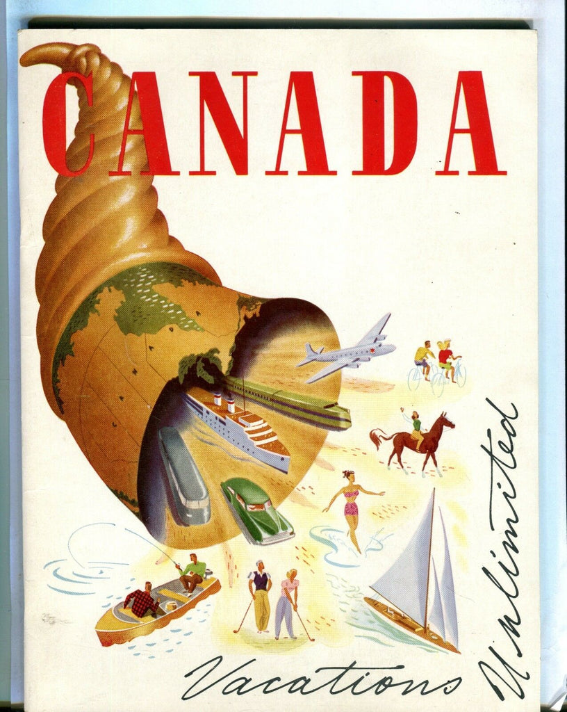 Canada Vacations Unlimited Travel Vacation Book 1951 EX 101916jhe