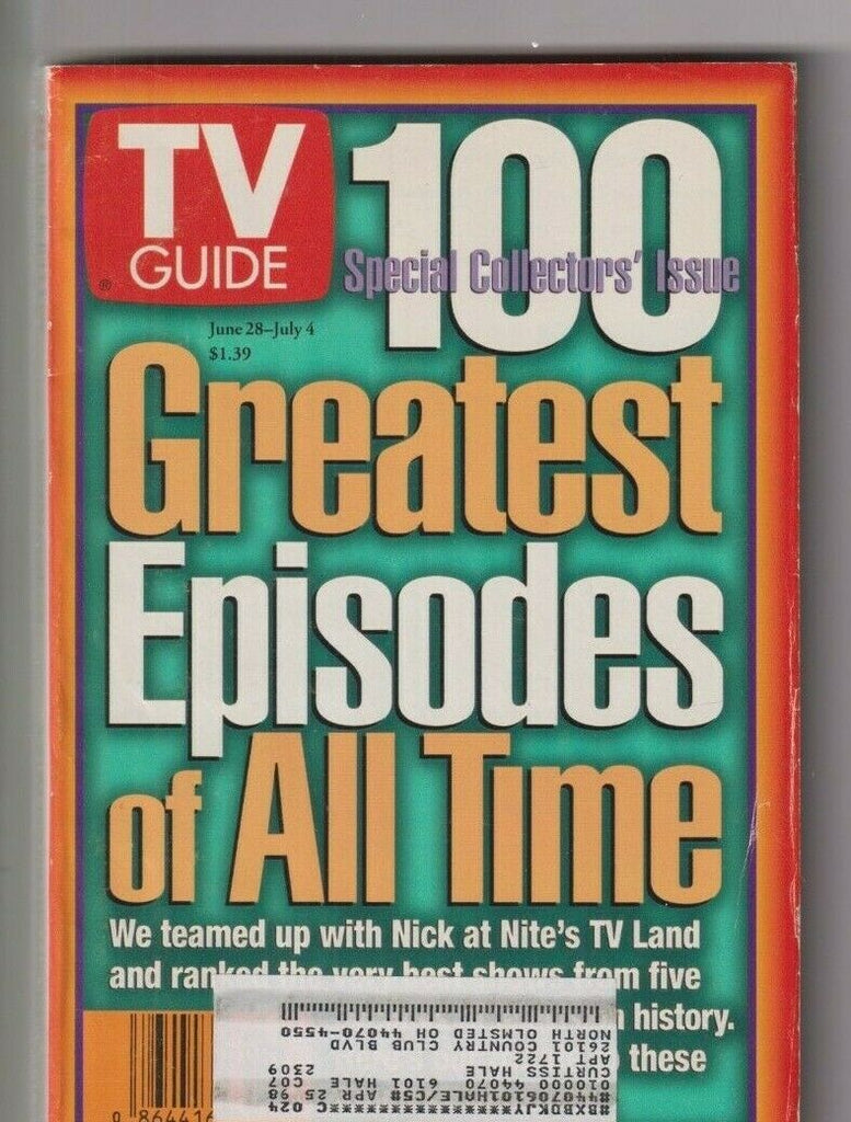 CLEV Metro Ed. Tv Guide 100 Greatest Episodes June/July 4, 1997 111619nonr