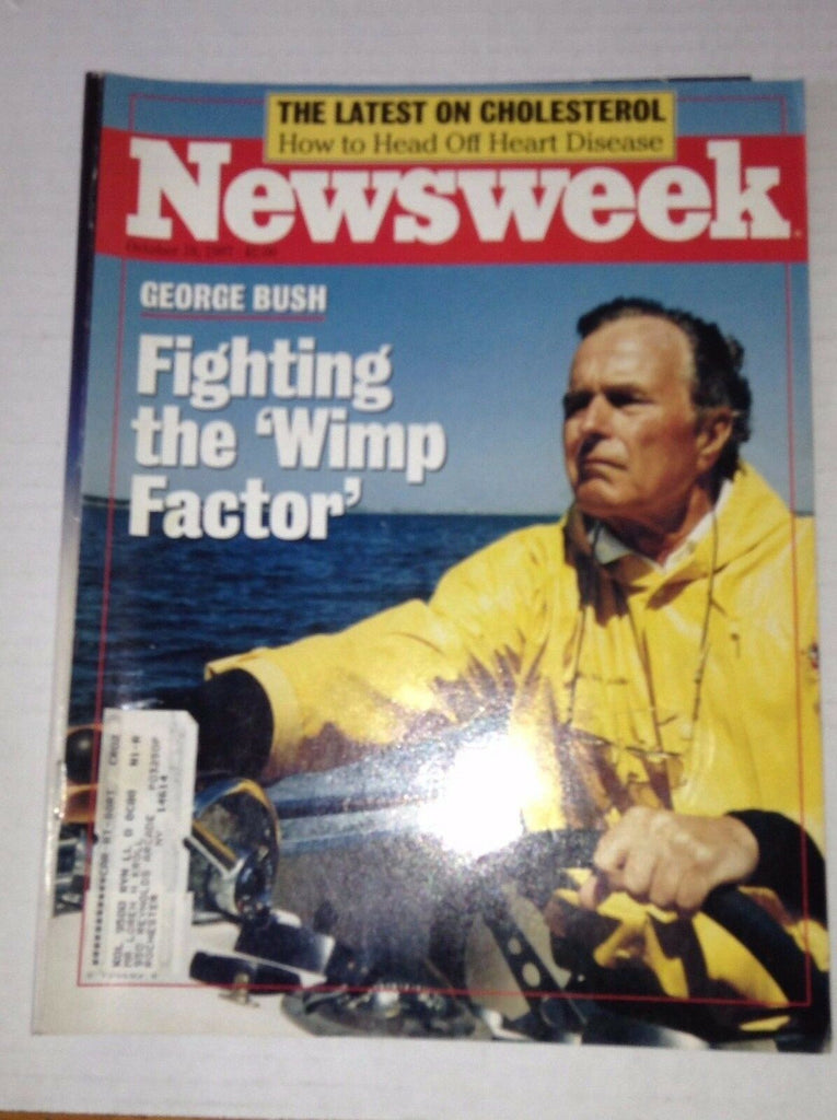 Newsweek Magazine George Bush The Wimp Factor October 19, 1987 101216R2