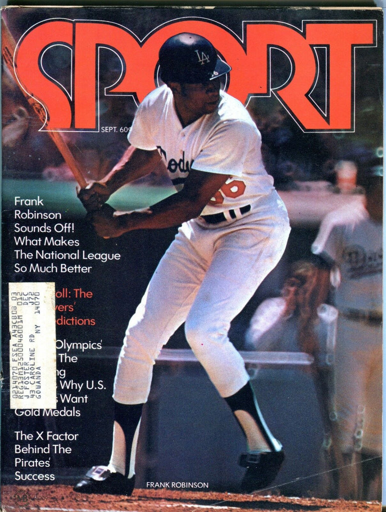 Sport Magazine September 1972 Frank Robinson VG w/ML 100316jhe