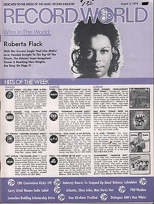 Record World august 3 1974 Roberta Flack EX 113015DBE3