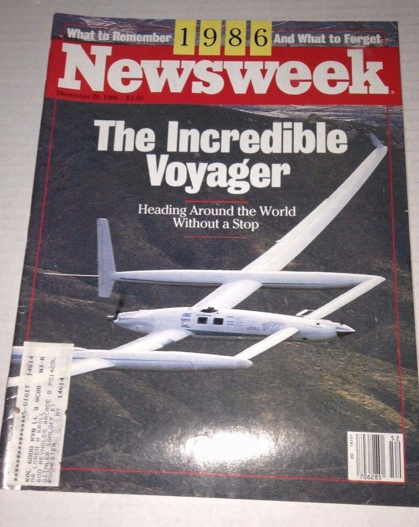 Newsweek Magazine The Incredible Voyager December 29, 1986 111716RH