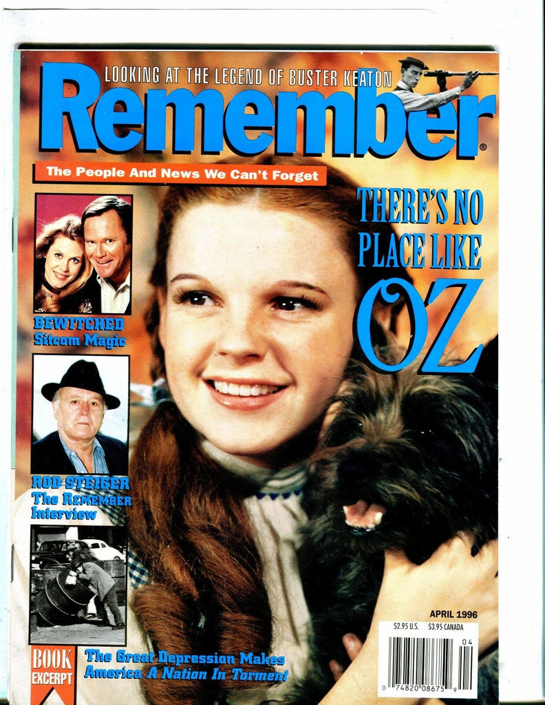 Remember Magazine April 1996 Wizard Of Oz EX No ML 051517nonjhe