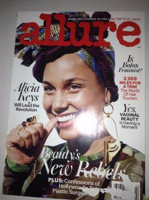 Allure Magazine Alicia Keys Special Beauy February 2017 033117NONRH