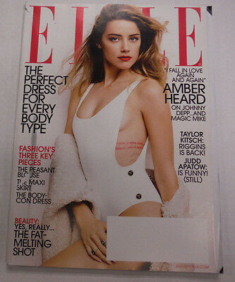 Elle Magazine Amber Heard Taylor Kitsch July 2015 071515R