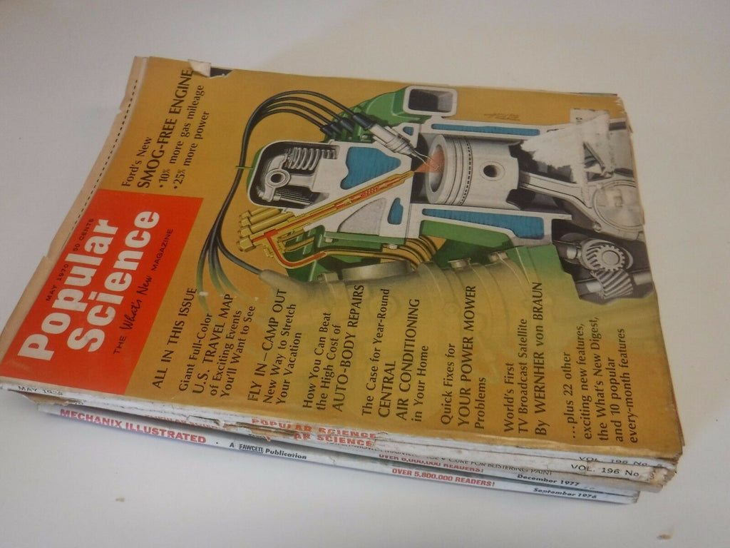 Popular Science Mechanics Mechanix Lot Of 7 Various Years 090717nonjhe