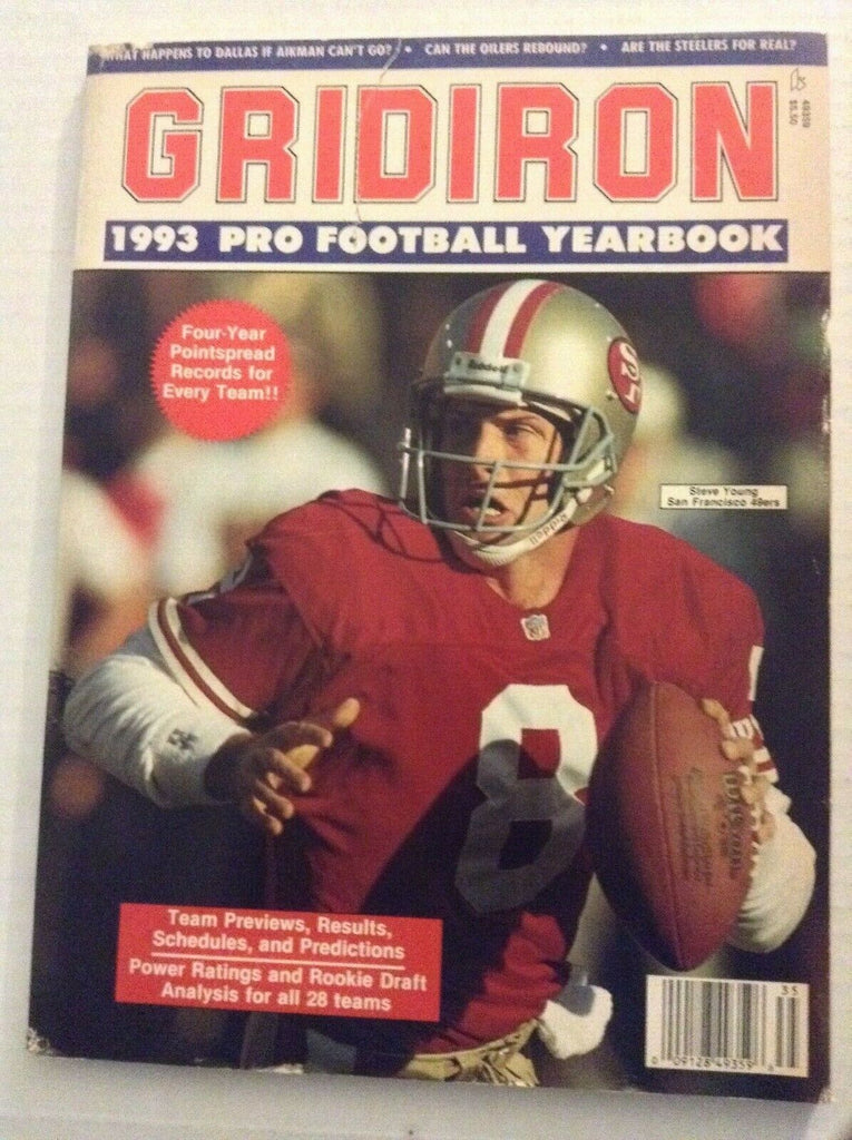 Gridiron Magazine 1993 Pro Football Yearbook Steve Young 072119nonrh