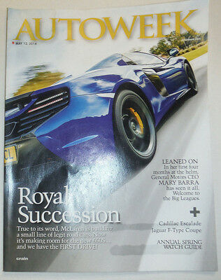 Autoweek Magazine McLaren & Mary Barra May 2014 031115R