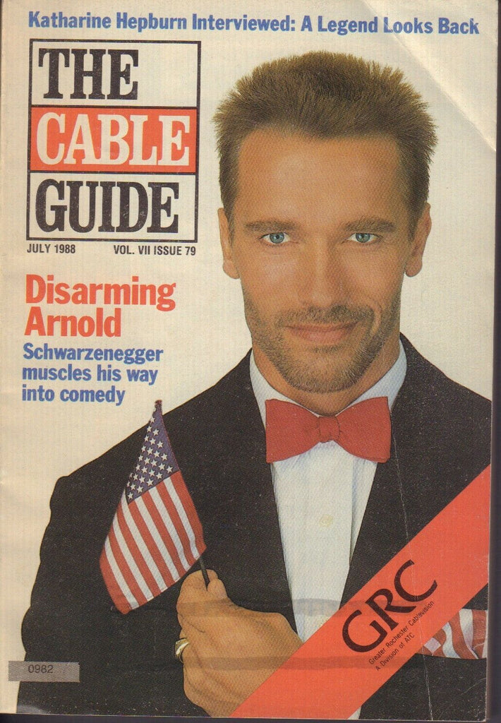 The Cable Guide Magazine July 1988 Arnold Schwarzenegger 071517nonjhe