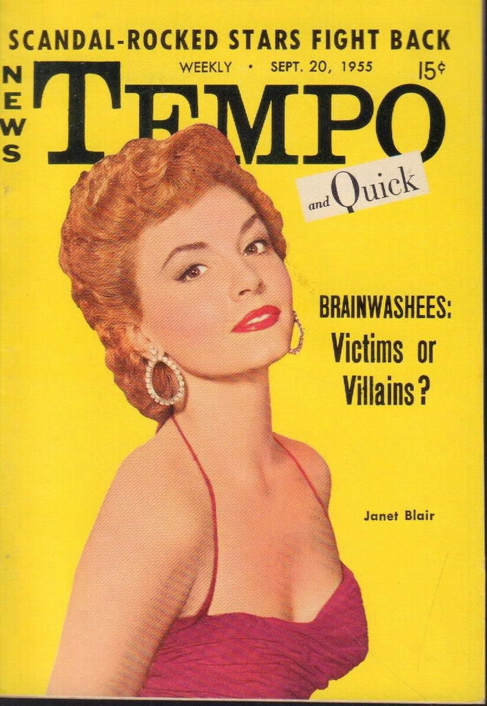 News Tempo & Quick September 20 1955 Janet Blair Cheesecake Pin Up 091218AME2