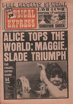 Musical Express January 27 1973 Alice Cooper, Slade, David Bowie Gd 122115DBE