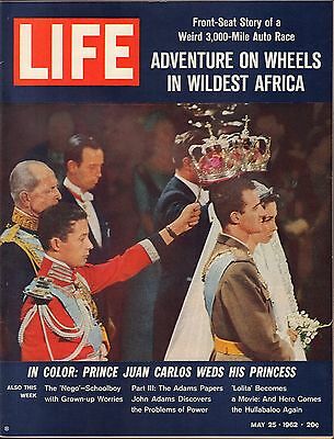 Life Magazine May 25 1962 Birthday, Prince Juan Carlos VG 042216DBE2