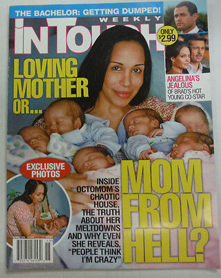 Intouch Weekly Magazine Octomom & Angelina Jolie April 2009 NO ML 052615R
