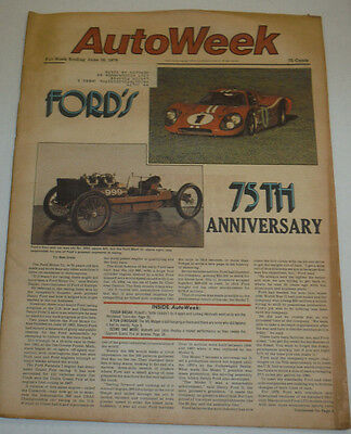 AutoWeek Magazine Ford's 75th Anniversary June 1978 123014R