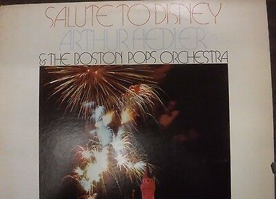 Salute to Disney Arthur Fiedler & The Boston Pops Orchestra 33RPM 012716 TLJ