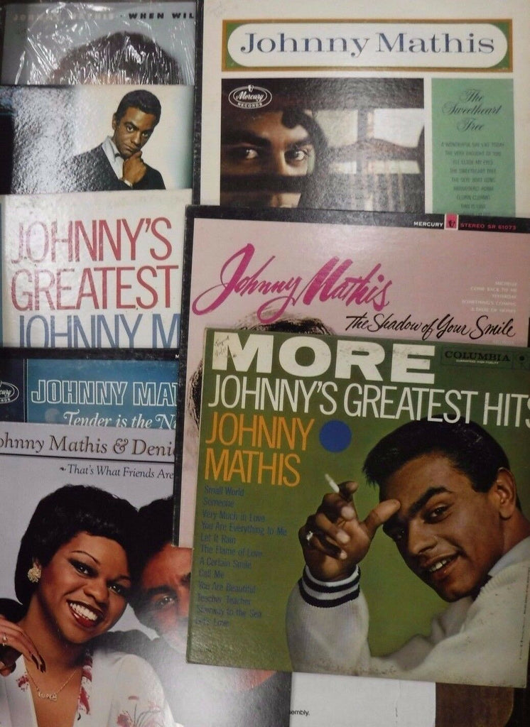 Johnny Mathis 8 33rpm Records Lot Columbia Mercury 081517DBE