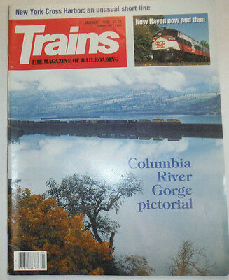 Trains Magazine Columbia River Gorge Pictorial & New Haven January 1989 021115R