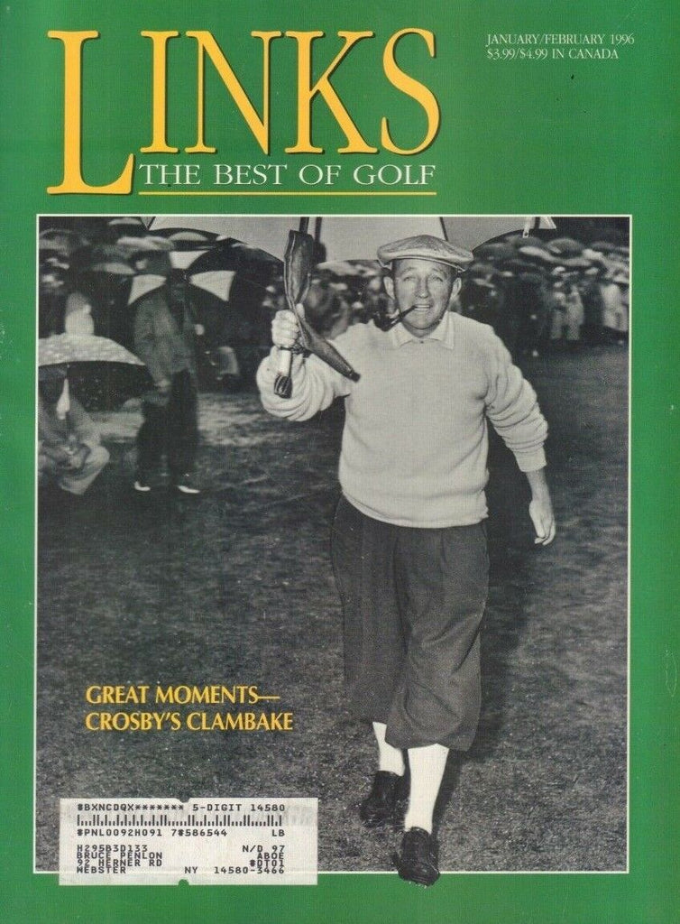 Links The Best of Golf January February 1996 Crosby Clambake w/ML 121718DBE