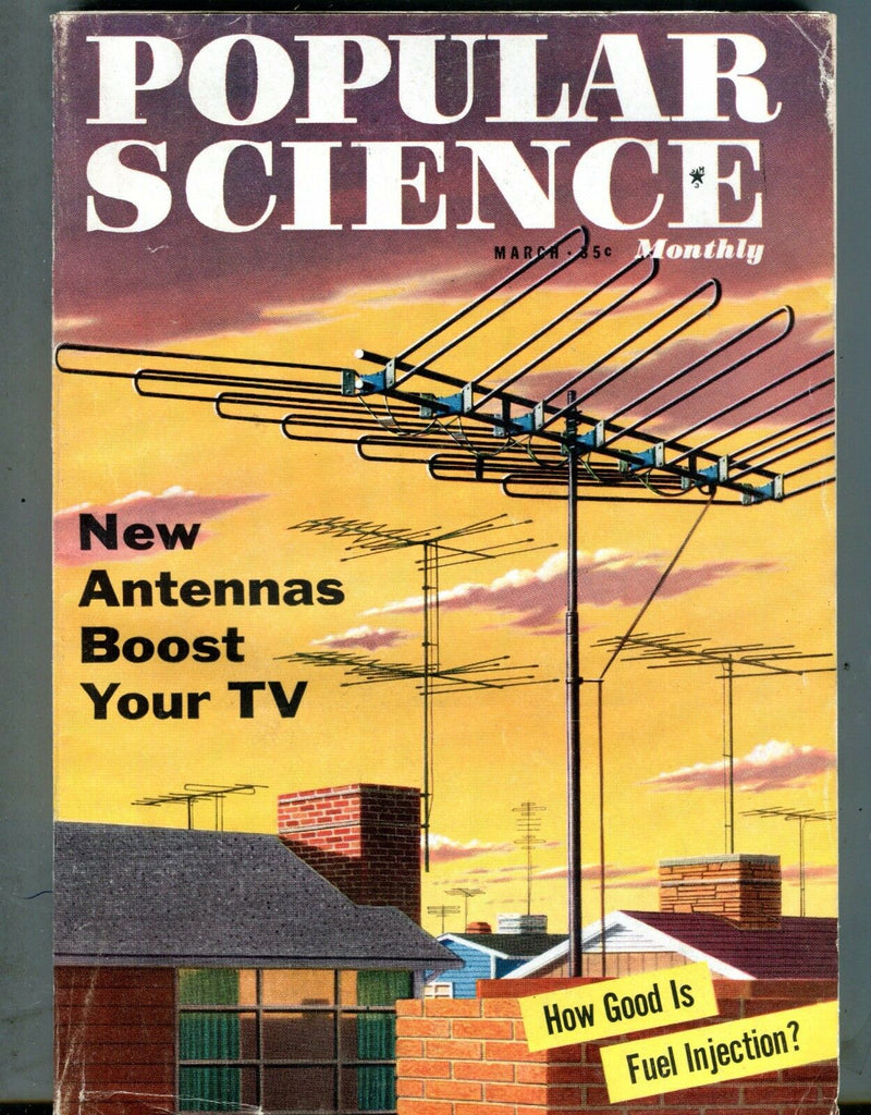 Popular Science Magazine March 1957 New Antennas Boost TV 070117nonjhe