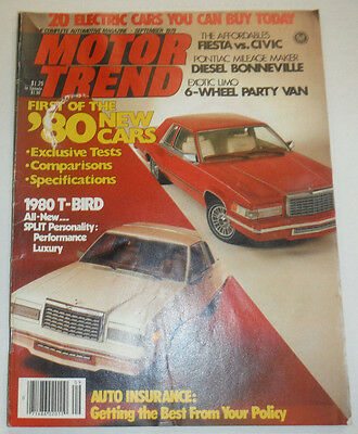 Motor Trend Magazine Fiesta Diesel Bonneville September 1979 NO ML 123014R2