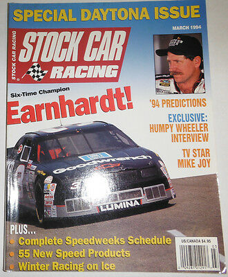 Stock Car Racing Magazine Dale Earnhardt & Humpy Wheeler March 1994 090514R