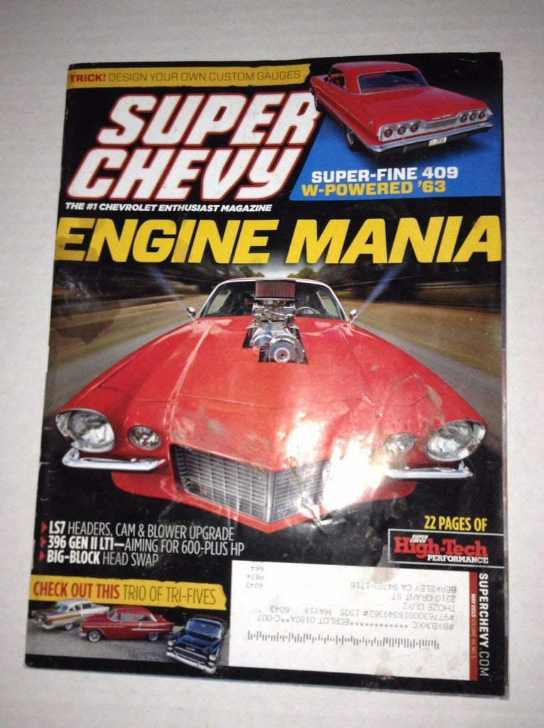 Super Chevy Magazine Engine Mania LS7 Headers May 2015 030717NONRH