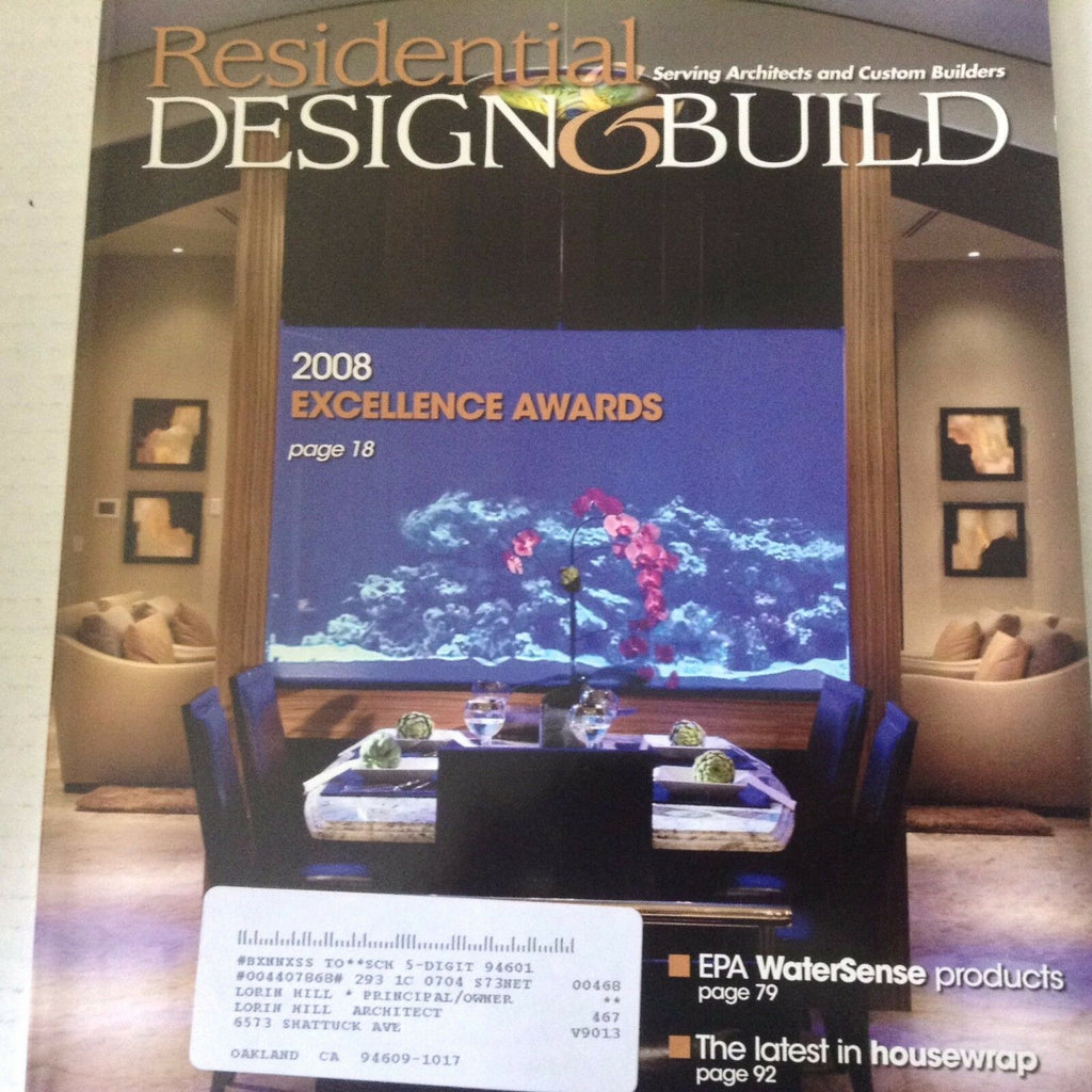 Residential Design & Build Magazine Excellence Awards Jul/Aug 2008 071817nonrh2