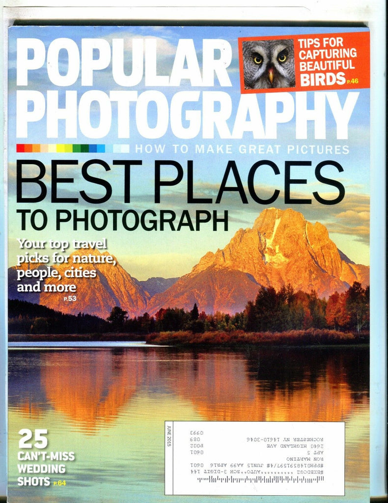 Popular Photography Magazine June 2015 Travel Photos EX w/ML 050517nonjhe