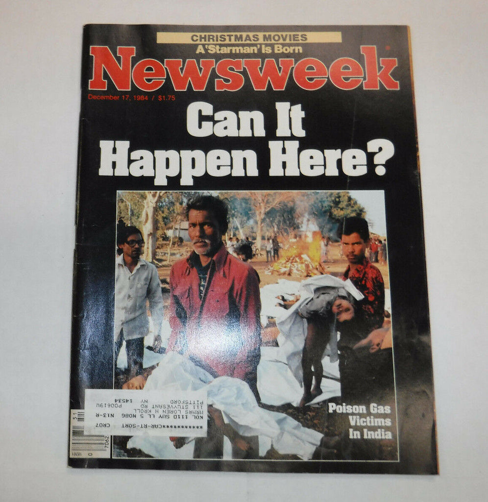 Newsweek Magazine Poison Gas In India December 17, 1984 101916R